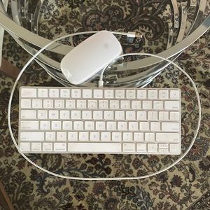 Apple keyboard and mouse